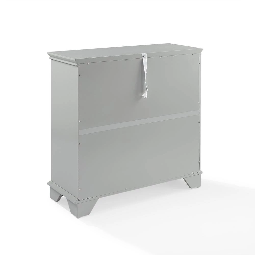 Lydia Gray Storage Cabinet by CROSLEY FURNITURE 9 Lydia Gray Storage Cabinet by CROSLEY FURNITURE - Image 7