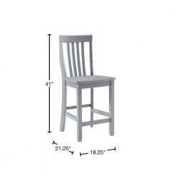 School House 41 in. Gray Slat Back Wood Counter Height Bar Stool (Set of 2) by CROSLEY FURNITURE 10 School House 41 in. Gray Slat Back Wood Counter Height Bar Stool (Set of 2) by CROSLEY FURNITURE -Deals CROSLEY FURNITURE Store gray crosley furniture bar stools cf500324 gy 40 1000