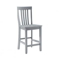 School House 41 in. Gray Slat Back Wood Counter Height Bar Stool (Set of 2) by CROSLEY FURNITURE 11 School House 41 in. Gray Slat Back Wood Counter Height Bar Stool (Set of 2) by CROSLEY FURNITURE -Deals CROSLEY FURNITURE Store gray crosley furniture bar stools cf500324 gy c3 1000