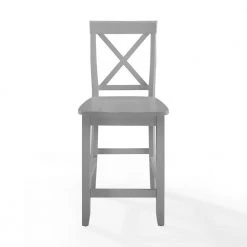 Gray X-Back Counter Stool (Set of 2) by CROSLEY FURNITURE -Deals CROSLEY FURNITURE Store gray crosley furniture bar stools cf500424 gy c3 1000