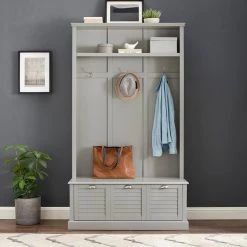 Ellison Gray Hall Tree by CROSLEY FURNITURE -Deals CROSLEY FURNITURE Store gray crosley furniture hall trees cf6024 gy 76 1000