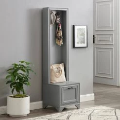 Tara Gray Hall Tree by CROSLEY FURNITURE -Deals CROSLEY FURNITURE Store gray crosley furniture hall trees cf6029 gy 44 1000