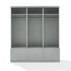 Harper Gray 3-Piece Hall Tree Set by CROSLEY FURNITURE -Deals CROSLEY FURNITURE Store gray crosley furniture hall trees kf31008gy c3 1000
