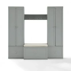 Harper Gray 4-Piece Hall Tree Set by CROSLEY FURNITURE -Deals CROSLEY FURNITURE Store gray crosley furniture hall trees kf31015gy c3 1000