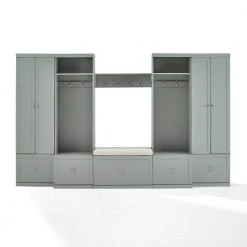 Harper Gray 6-Piece Hall Tree Set by CROSLEY FURNITURE -Deals CROSLEY FURNITURE Store gray crosley furniture hall trees kf31017gy c3 1000