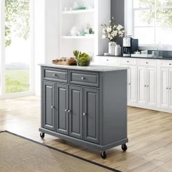 Avery Gray Kitchen Cart by CROSLEY FURNITURE -Deals CROSLEY FURNITURE Store gray crosley furniture kitchen carts kf30043egy 4f 1000