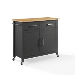Tristan Gray Kitchen Cart by CROSLEY FURNITURE