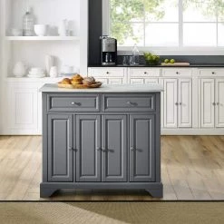Avery Grey Kitchen Island by CROSLEY FURNITURE -Deals CROSLEY FURNITURE Store gray crosley furniture kitchen islands kf30043bgy 31 1000