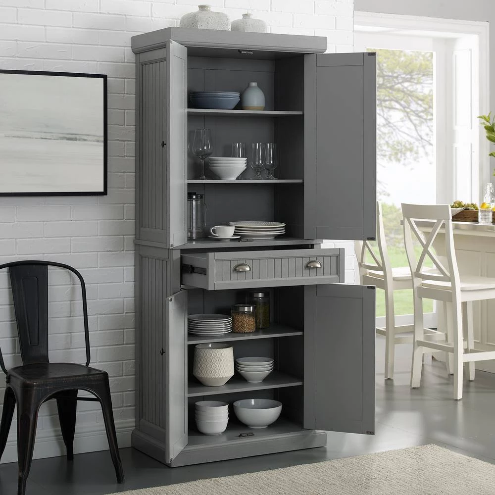 Seaside Gray Pantry by CROSLEY FURNITURE 10 Seaside Gray Pantry by CROSLEY FURNITURE - Image 8