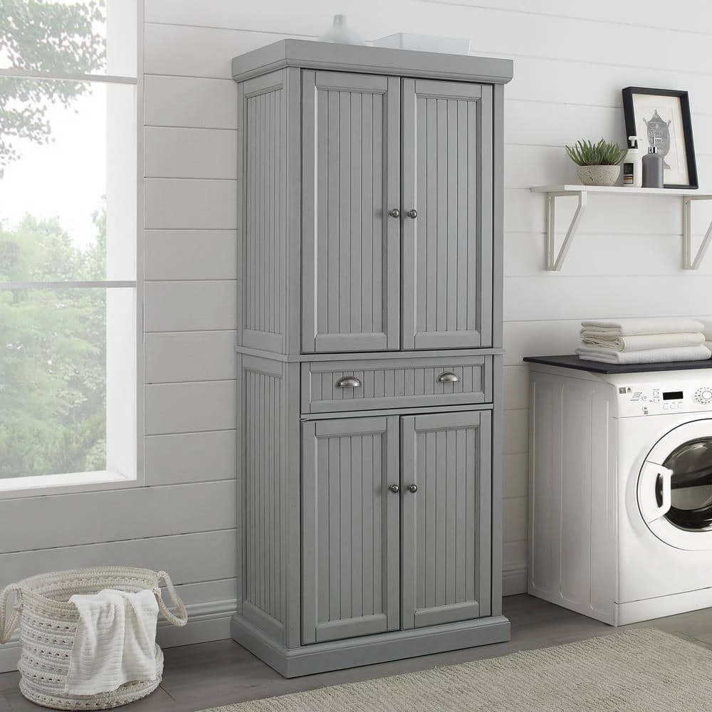 Seaside Gray Pantry by CROSLEY FURNITURE 4 Seaside Gray Pantry by CROSLEY FURNITURE - Image 2