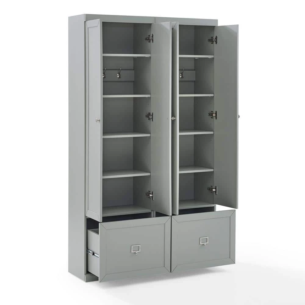 Harper Gray 2-Piece Food Pantry Set by CROSLEY FURNITURE 7 Harper Gray 2-Piece Food Pantry Set by CROSLEY FURNITURE - Image 5