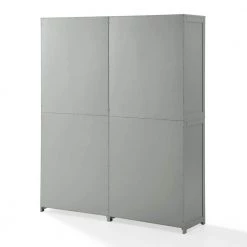 Savannah Gray Food Pantry (Set of 2) by CROSLEY FURNITURE -Deals CROSLEY FURNITURE Store gray crosley furniture pantry cabinets kf33020gy 1f 1000