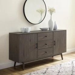Lucas Gray Sideboard by CROSLEY FURNITURE -Deals CROSLEY FURNITURE Store gray crosley furniture sideboards buffet tables cf1119 gy 44 1000