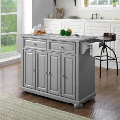 Alexandria Gray Kitchen Island with Granite Top by CROSLEY FURNITURE 19 Alexandria Gray Kitchen Island with Granite Top by CROSLEY FURNITURE -Deals CROSLEY FURNITURE Store gray with salt and pepper granite top crosley furniture kitchen islands kf30203agy 31 1000