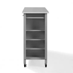Savannah Gray with Stainless Steel Top Full-Size Kitchen Island by CROSLEY FURNITURE 13 Savannah Gray with Stainless Steel Top Full-Size Kitchen Island by CROSLEY FURNITURE -Deals CROSLEY FURNITURE Store gray with stainless top crosley furniture kitchen carts cf3029ss gy 44 1000