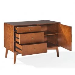 Landon 40 in. Mahogany Rectangle Wood Console Table with Drawers by CROSLEY FURNITURE -Deals CROSLEY FURNITURE Store mahogany crosley furniture console tables cf1106 ma 4f 1000