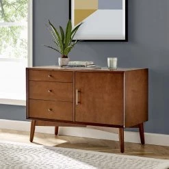 Landon 40 in. Mahogany Rectangle Wood Console Table with Drawers by CROSLEY FURNITURE -Deals CROSLEY FURNITURE Store mahogany crosley furniture console tables cf1106 ma fa 1000