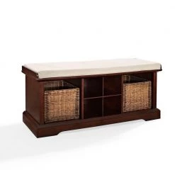 Brennan Entryway Storage Bench in Mahogany by CROSLEY FURNITURE -Deals CROSLEY FURNITURE Store mahogany crosley furniture dining benches cf6003 ma c3 1000