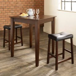Crosley 3-Piece Mahogany Pub Dining Set by CROSLEY FURNITURE -Deals CROSLEY FURNITURE Store mahogany crosley furniture dining room sets kd320008ma 31 1000