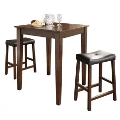 Crosley 3-Piece Mahogany Pub Dining Set by CROSLEY FURNITURE