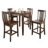 Mahogany Dining Set with School House Stools (5-Piece) by CROSLEY FURNITURE -Deals CROSLEY FURNITURE Store mahogany crosley furniture dining room sets kd520007ma 64 1000