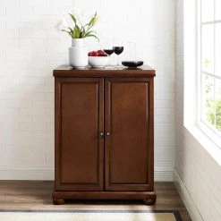 Alexandria Mahogany Bar with Expandable Storage by CROSLEY FURNITURE -Deals CROSLEY FURNITURE Store mahogany crosley furniture home bars kf40001ama 31 1000