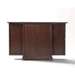 Alexandria Mahogany Bar with Expandable Storage by CROSLEY FURNITURE