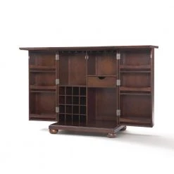 Alexandria Mahogany Bar with Expandable Storage by CROSLEY FURNITURE -Deals CROSLEY FURNITURE Store mahogany crosley furniture home bars kf40001ama c3 1000