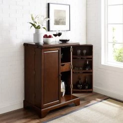 LaFayette Mahogany Bar with Expandable Storage by CROSLEY FURNITURE 11 LaFayette Mahogany Bar with Expandable Storage by CROSLEY FURNITURE -Deals CROSLEY FURNITURE Store mahogany crosley furniture home bars kf40001bma 77 1000