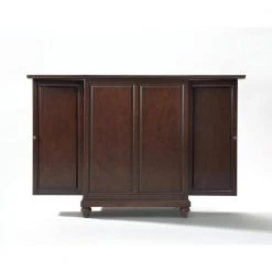 Cambridge Mahogany Bar with Expandable Storage by CROSLEY FURNITURE