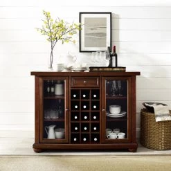 Alexandria Mahogany Bar with Sliding Top by CROSLEY FURNITURE 15 Alexandria Mahogany Bar with Sliding Top by CROSLEY FURNITURE -Deals CROSLEY FURNITURE Store mahogany crosley furniture home bars kf40002ama 44 1000