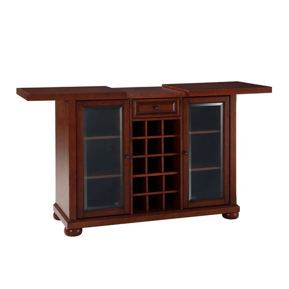 Alexandria Mahogany Bar with Sliding Top by CROSLEY FURNITURE 3 Alexandria Mahogany Bar with Sliding Top by CROSLEY FURNITURE