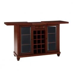 Cambridge Mahogany Bar with Sliding Top by CROSLEY FURNITURE