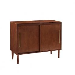 Everett Mahogany Media Console by CROSLEY FURNITURE