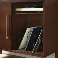 Everett Mahogany Media Console by CROSLEY FURNITURE -Deals CROSLEY FURNITURE Store mahogany crosley furniture media storage cf1103 ma 77 1000