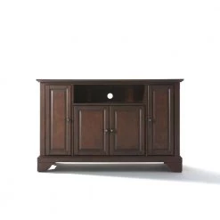 LaFayette 48 in. Mahogany Wood TV Stand Fits TVs Up to 50 in. with Storage Doors by CROSLEY FURNITURE -Deals CROSLEY FURNITURE Store mahogany crosley furniture tv stands kf10002bma 4f 1000