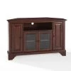 LaFayette 48 in. Mahogany Wood Corner TV Stand Fits TVs Up to 52 in. with Storage Doors by CROSLEY FURNITURE -Deals CROSLEY FURNITURE Store mahogany crosley furniture tv stands kf10006bma 64 1000