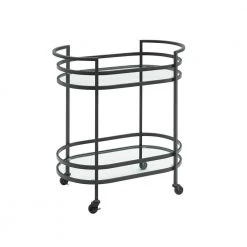 Bailey Matte Black Bar Cart by CROSLEY FURNITURE