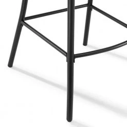Camille Matte Black Metal Counter Stool Set by CROSLEY FURNITURE -Deals CROSLEY FURNITURE Store matte black crosley furniture bar stools cf500624 mb 1f 1000