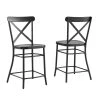 Camille Matte Black Metal Counter Stool Set by CROSLEY FURNITURE -Deals CROSLEY FURNITURE Store matte black crosley furniture bar stools cf500624 mb 64 1000