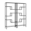 Sloane Matte Black 2PC Etagere Set by CROSLEY FURNITURE 1 Sloane Matte Black 2PC Etagere Set by CROSLEY FURNITURE -Deals CROSLEY FURNITURE Store matte black crosley furniture bookcases bookshelves kf13051mb 64 1000