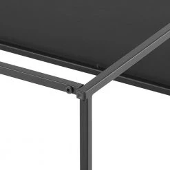 Braxton Matte Black Rectangle Metal Coffee Table with Shelf by CROSLEY FURNITURE -Deals CROSLEY FURNITURE Store matte black crosley furniture coffee tables cf1402 mb 1f 1000