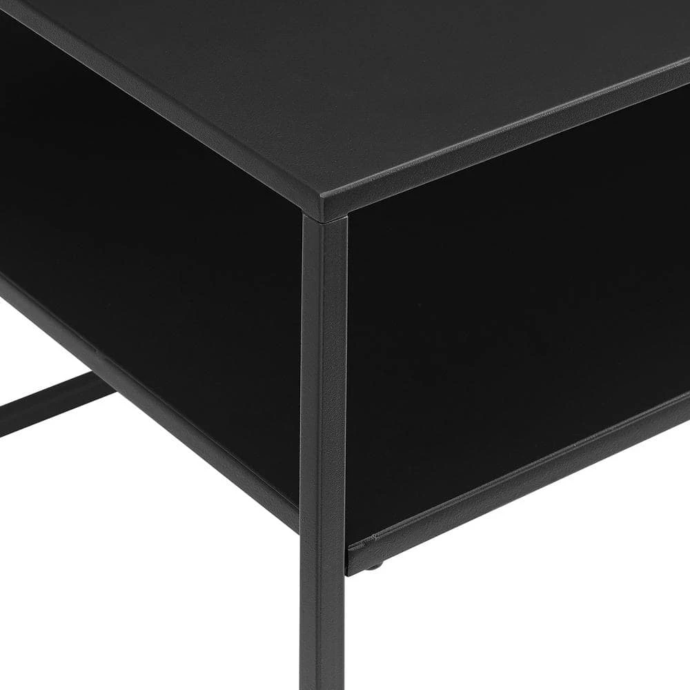 Braxton 42 in. Matte Black Standard Rectangle Metal Console Table by CROSLEY FURNITURE 7 Braxton 42 in. Matte Black Standard Rectangle Metal Console Table by CROSLEY FURNITURE - Image 5