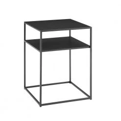 Braxton 24 in. Matte Black End Table by CROSLEY FURNITURE