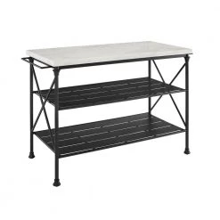 Madeleine Black Kitchen Island by CROSLEY FURNITURE