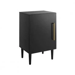 Everett Matte Black Record Player Stand by CROSLEY FURNITURE -Deals CROSLEY FURNITURE Store matte black crosley furniture media storage cf1104 mb 76 1000