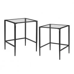 Ashton 22 in. Black Nesting Table (Set of 2) by CROSLEY FURNITURE -Deals CROSLEY FURNITURE Store matte black crosley furniture nesting tables cf1331 mb c3 1000