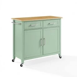 Tristan Mint Kitchen Island by CROSLEY FURNITURE