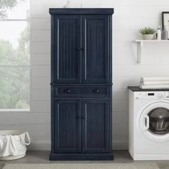 Seaside Navy Pantry by CROSLEY FURNITURE -Deals CROSLEY FURNITURE Store navy crosley furniture pantry cabinets cf3103 nv 31 1000
