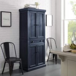 Seaside Navy Pantry by CROSLEY FURNITURE -Deals CROSLEY FURNITURE Store navy crosley furniture pantry cabinets cf3103 nv 44 1000